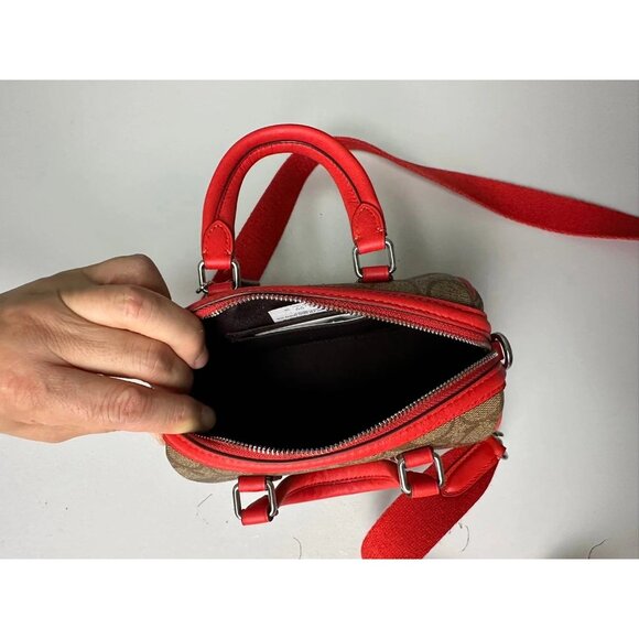 Coach CR338 Mini Rowan Crossbody In Signature Canvas - Picture 6 of 8